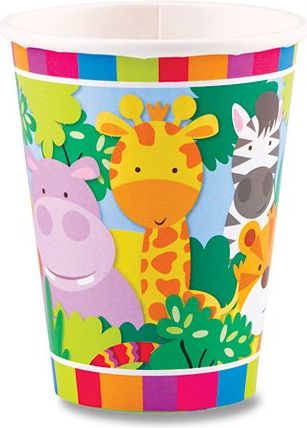 Amscan Papírové kelímky Jungle objem 0,25 l, 8 ks - obrázek 1