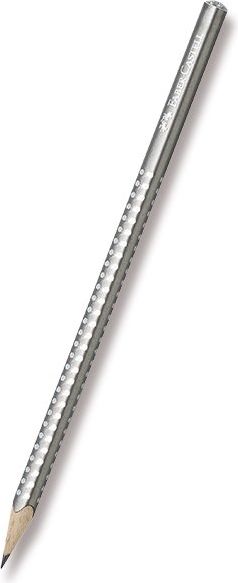Faber-Castell Grafitová tužka Sparkle - perleťové odstíny stříbrná 118213 - obrázek 1