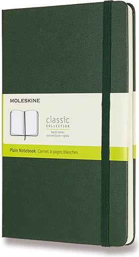 Moleskine Zápisník - tvrdé desky tm. zelený A5, 120 listů čistý - obrázek 1