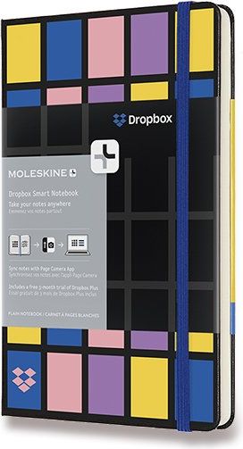 Moleskine Zápisník Smart Writing Dropbox - tvrdé desky L, čistý, černý - obrázek 1