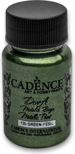 Cadence Akrylové barvy Dora Metalic zelená, 50 ml - obrázek 1