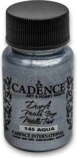 Cadence Akrylové barvy Dora Metalic tmavě stříbrná, 50 ml - obrázek 1
