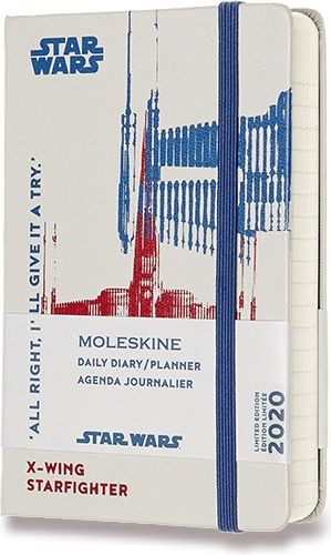 Moleskine Diář 2020 Star Wars, tvrdé desky S, denní, bílý A6, 200 listů - obrázek 1