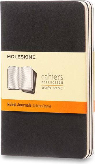 Moleskine Sešity Cahier černý A6, 32 listů linkovaný - obrázek 1