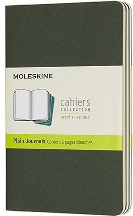 Moleskine Sešity Cahier tm. zelené A6, 32 listů čistý - obrázek 1