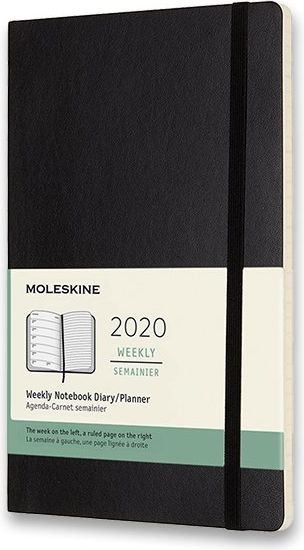 Moleskine Diář 2020 - měkké desky černý týdenní A5 - obrázek 1