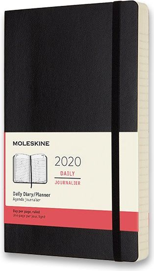 Moleskine Diář 2020 - měkké desky černý denní A5 - obrázek 1