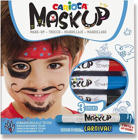 Carioca Obličejové barvy Mask Up Carnival 3 barvy 42430 - obrázek 1