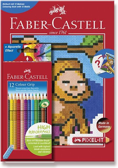 Faber-Castell Pastelky Grip 2001 Pixel-it 12 ks - obrázek 1