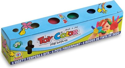 Toy Color Prstové barvy 6 ks, 25 ml - obrázek 1