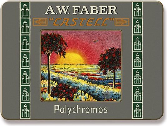 Faber-Castell Pastelky Polychromos 111 Years plechová krabička, 12 ks, krátké 1100 - obrázek 1