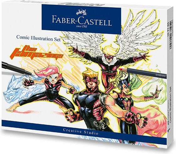 Faber-Castell Popisovač Comic Illustration sada, 15 ks 12 ks 6719 - obrázek 1