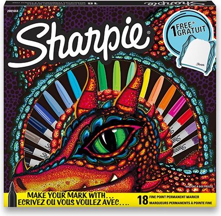Sharpie Permanentní popisovač Fine sada 18 ks + vak 079810 - obrázek 1