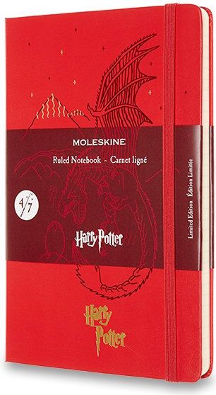 Moleskine Zápisník Harry Potter - tvrdé desky L, linkovaný, Book 4, červený A5, 120 listů - obrázek 1