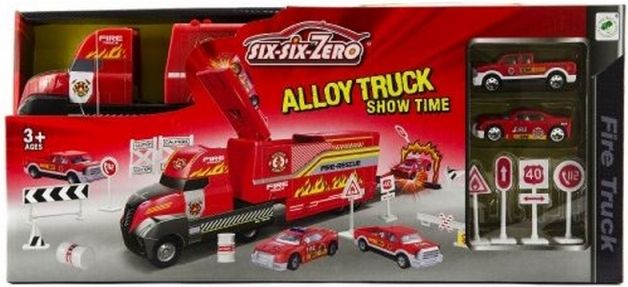 Auto Hasiči Truck nákladní s doplňky plast 30cm - obrázek 2