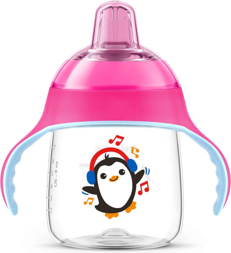 AVENT Hrnek pro 1.doušky Premium 260ml růžový - obrázek 1