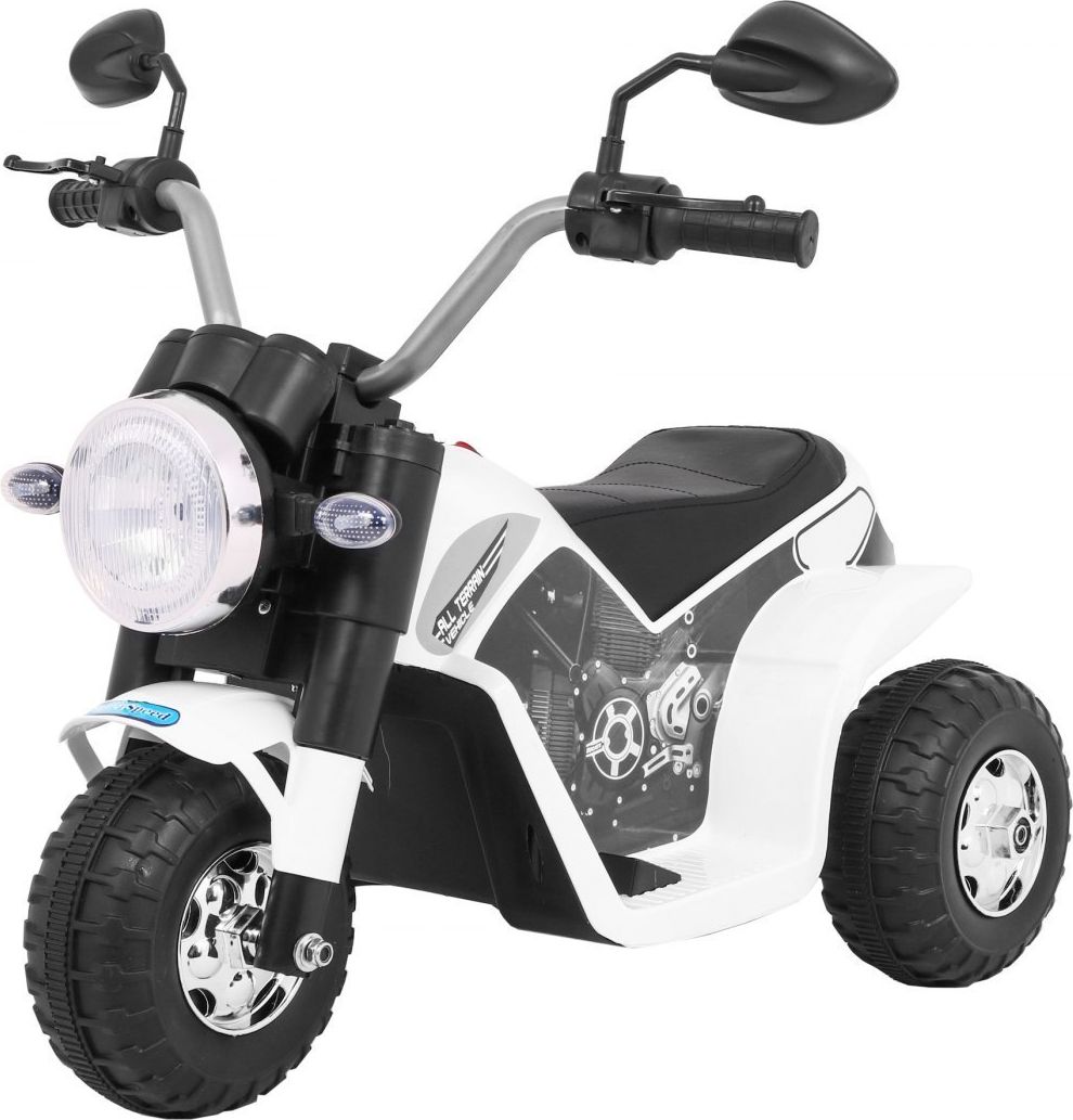 Mamido  Dětská elektrická motorka MiniBike bílá  PA.JC916.BIA - obrázek 1