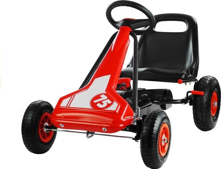 Mamido  Dětská šlapací motokára Speed červená  L-3829 - obrázek 1