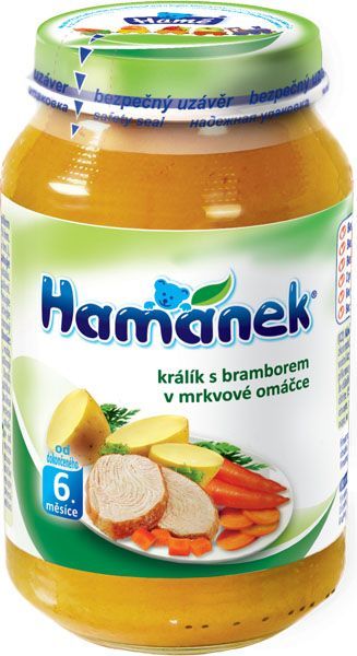 3x HAMÁNEK Králík s bramborem v mrkvové omáčce (230 g) - maso-zeleninový příkrm - obrázek 2