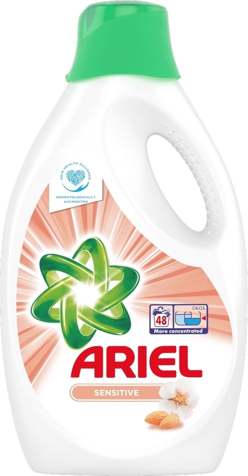 ARIEL Sensitive 2,64 L (48 praní) – Prací gel - obrázek 1