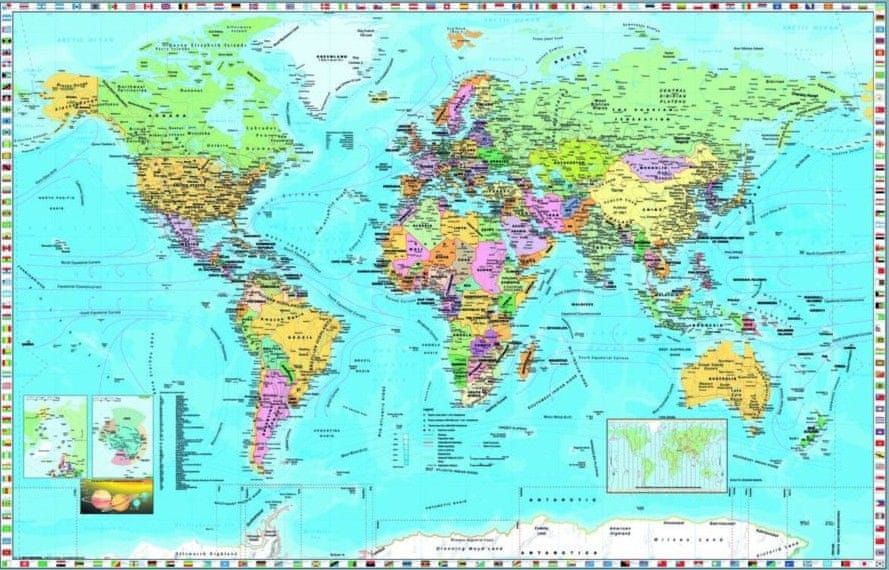 Dino Puzzle 1000 dílků Map of the World - obrázek 1