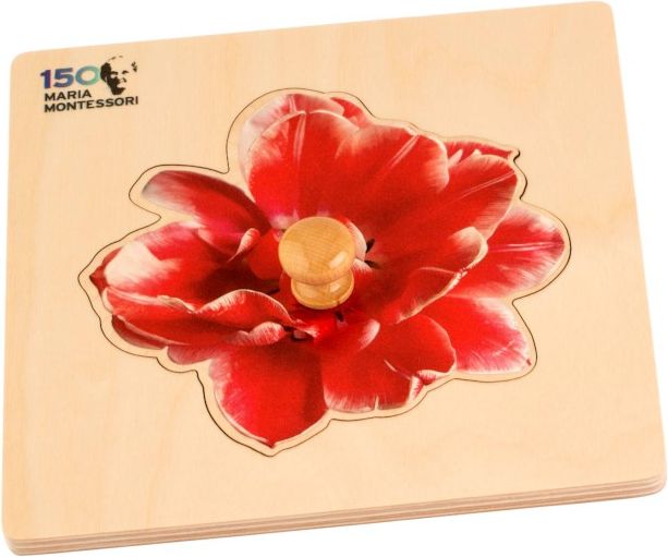 Puzzle pro nejmenší: Maria Montessori 150 (květ) - obrázek 1