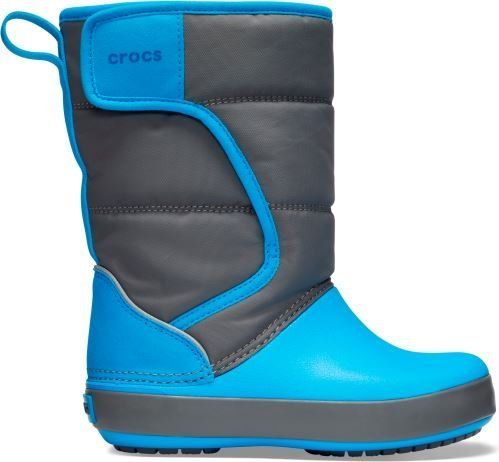 Crocs Dětské zimní boty Crocs LODGEPOINT Snow Boot K šedá/modrá 33-34 - obrázek 1