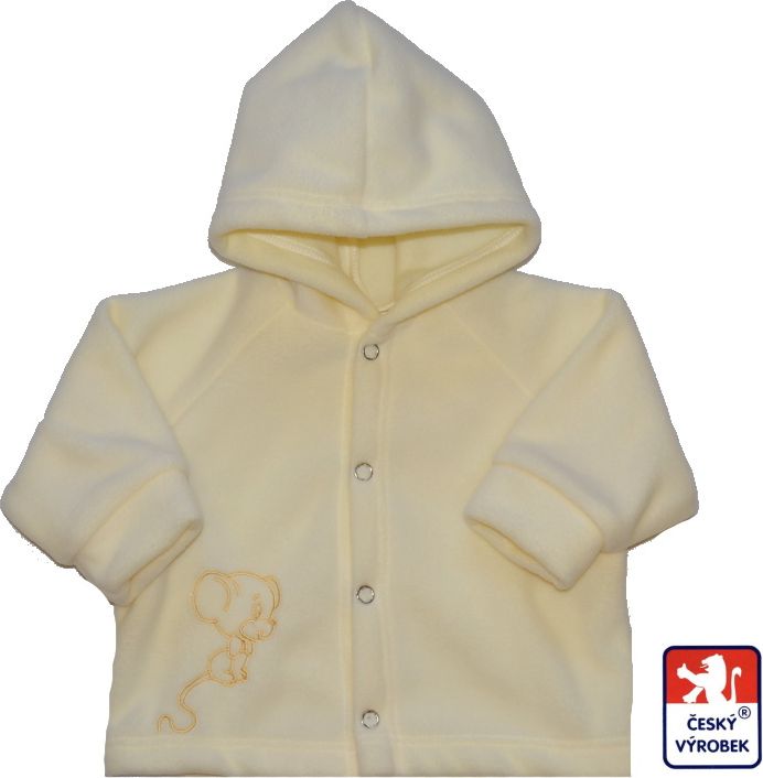 Dětská fleece bundička, krémová s Myškou, Dětský svět, vel.56 - obrázek 1