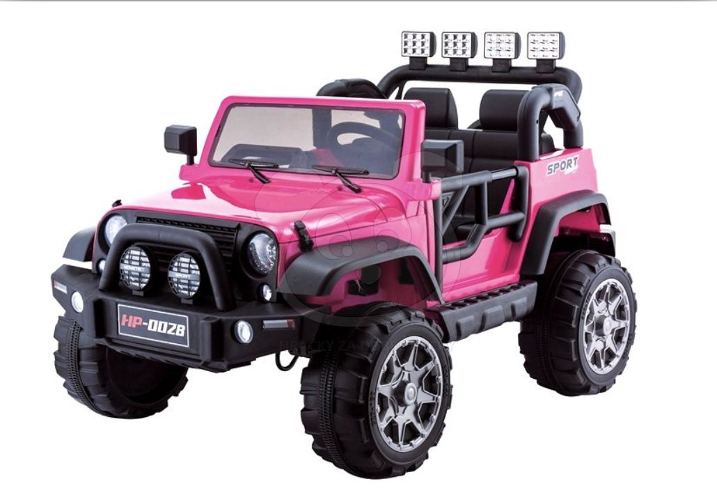 Dětské elektrické autíčko Jeep HP012 - růžové - obrázek 2