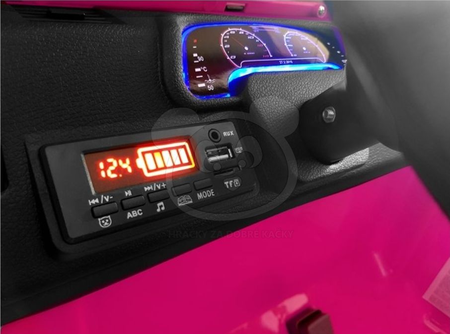 Dětské elektrické autíčko Jeep HP012 - růžové - obrázek 7