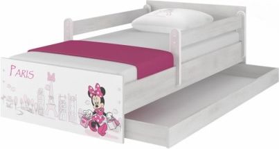 BabyBoo Dětská postel Disney - MAX Minnie Paris - s matrací a šuplíkem 160 x 80 cm - obrázek 1