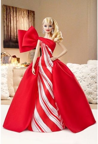 Barbie VÁNOČNÍ PANENKA BLONDÝNKA - obrázek 1