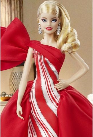 Barbie VÁNOČNÍ PANENKA BLONDÝNKA - obrázek 2
