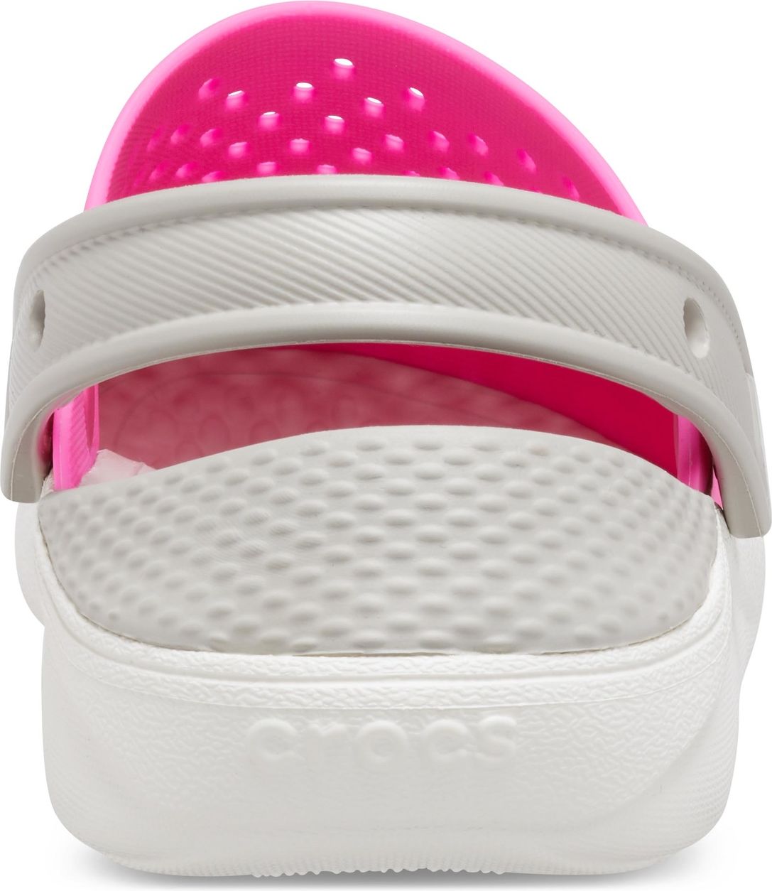 Crocs růžové dívčí boty LiteRide Clog Electric Pink/White - J6 - obrázek 5