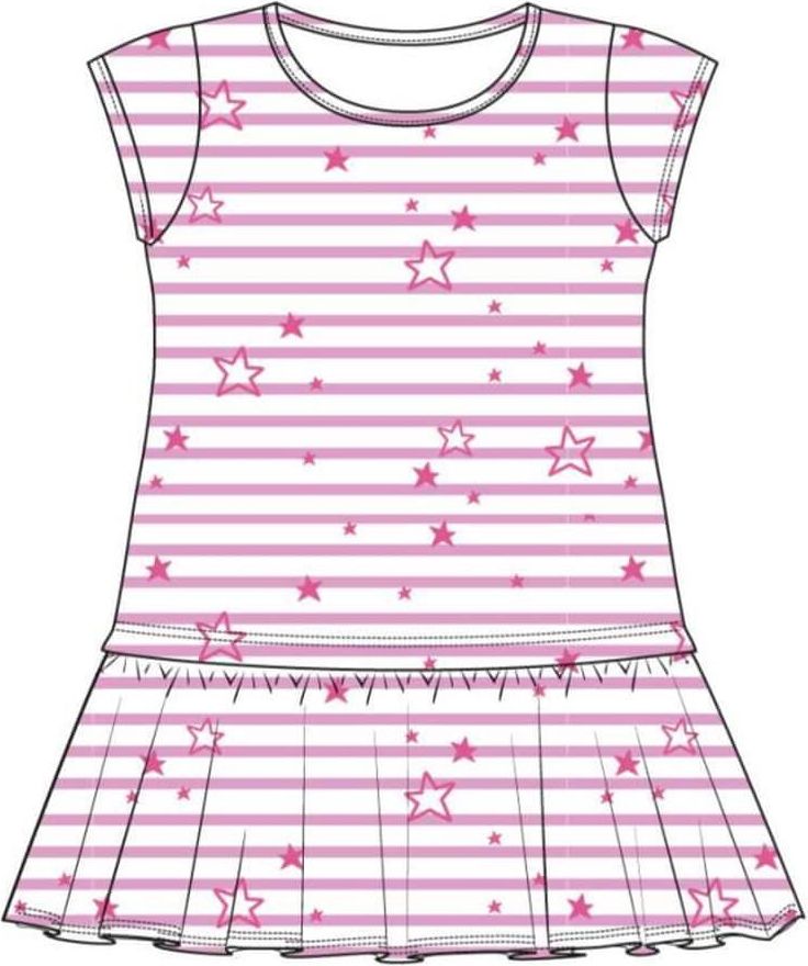 Losan dívčí šaty 104 růžová - obrázek 1