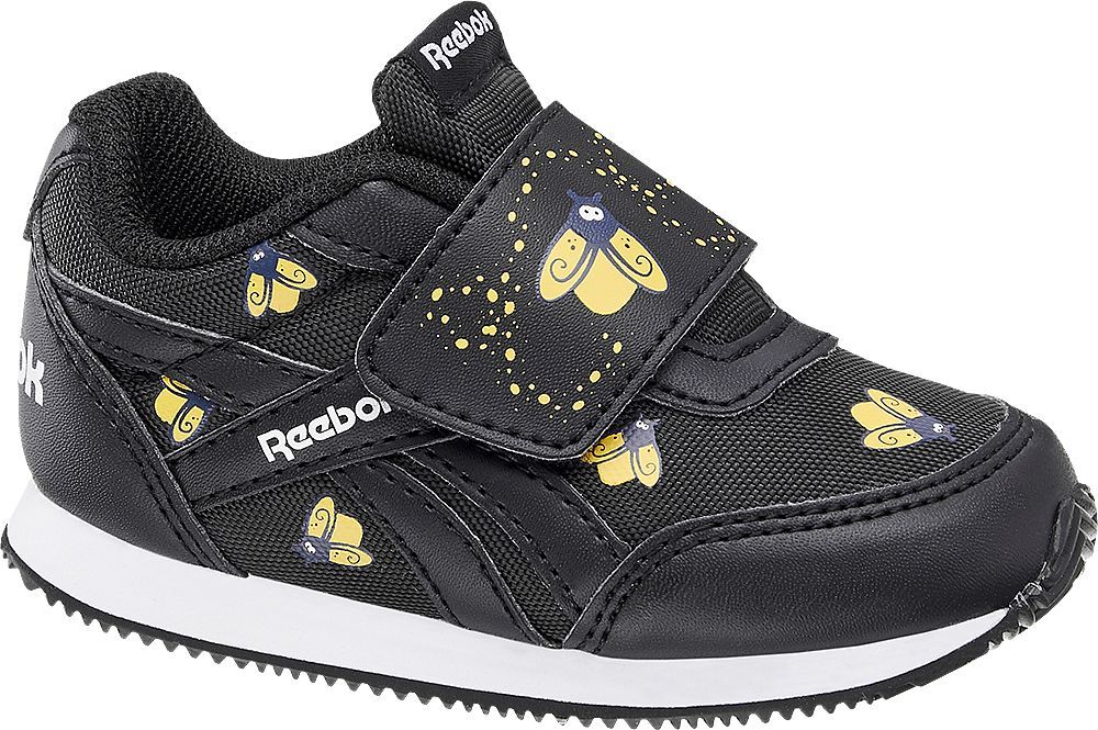 Deichmann - Reebok Černé dětské tenisky na suchý zip Reebok Royal Cl Jog 2V Kc 20 černá - obrázek 1