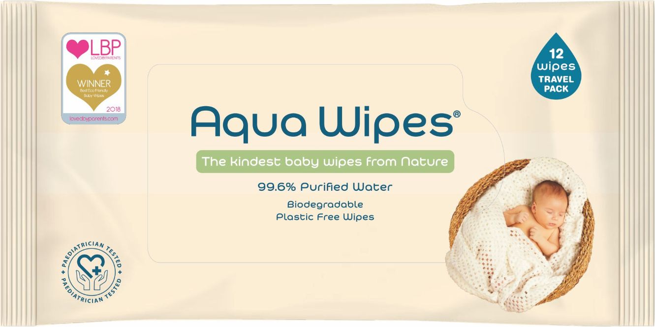 Aqua Wipes EKO Vlhčené ubrousky box 12x12 ks - obrázek 2
