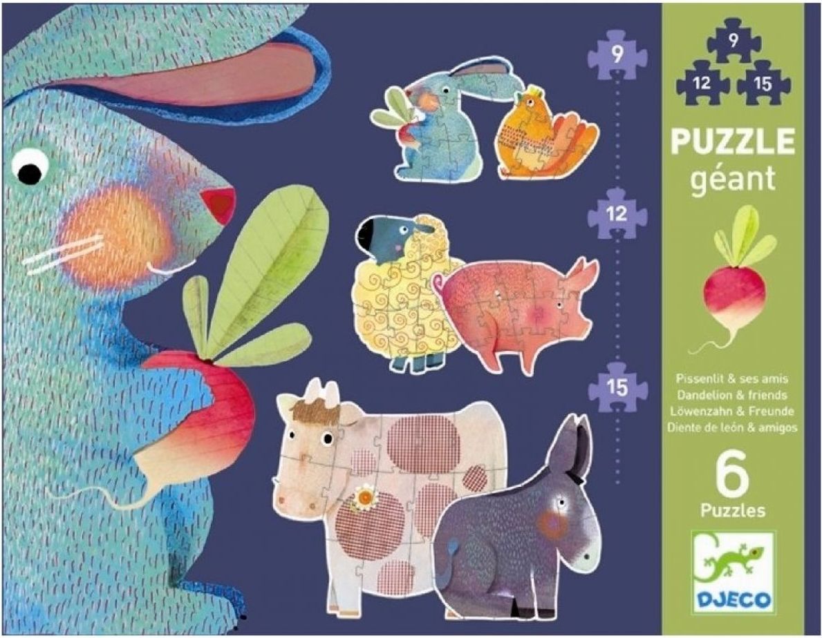 Djeco Puzzle gigant Pampeliška a přátelé - obrázek 1