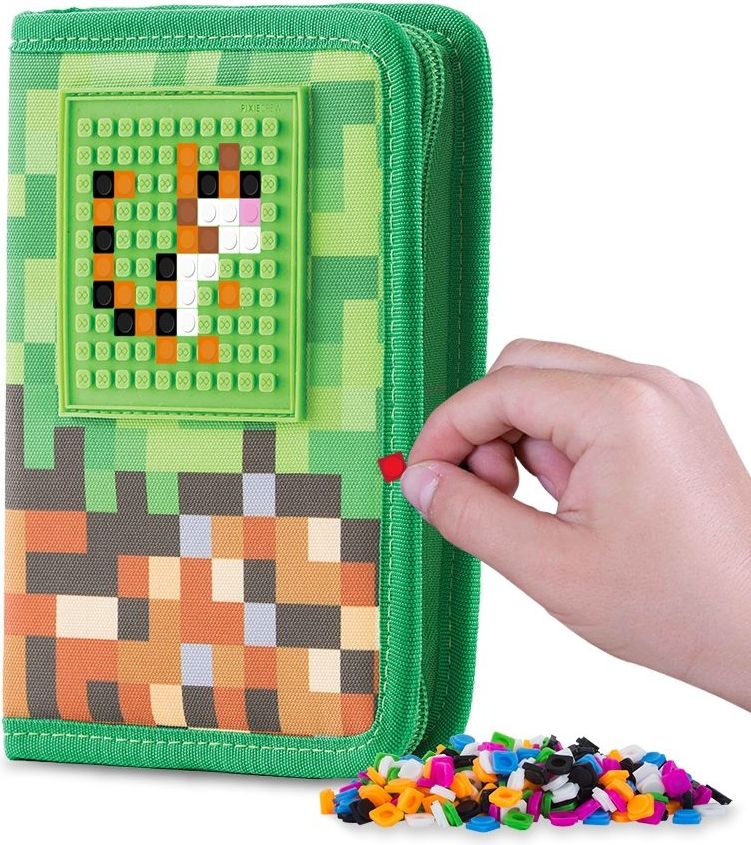 PIXIE CREW školní penál MINECRAFT zeleno-hnědý - obrázek 2