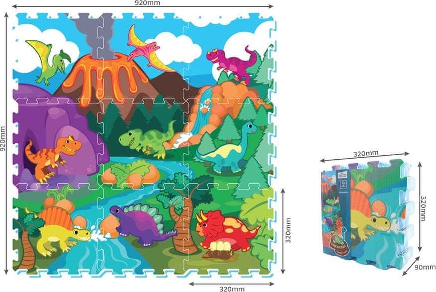 MaDe Puzzle pěnové dinosauři 9 ks 00827 - obrázek 1