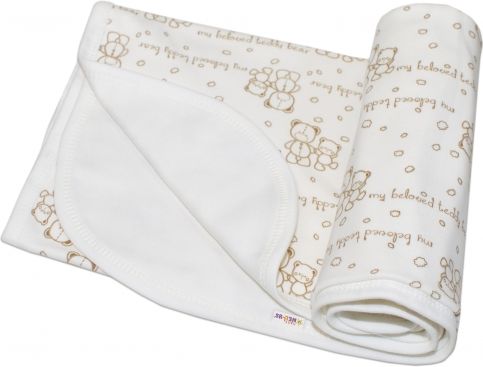 Baby Nellys Dětská deka, dečka Baby Teddy 80x90cm - bavlna - obrázek 1