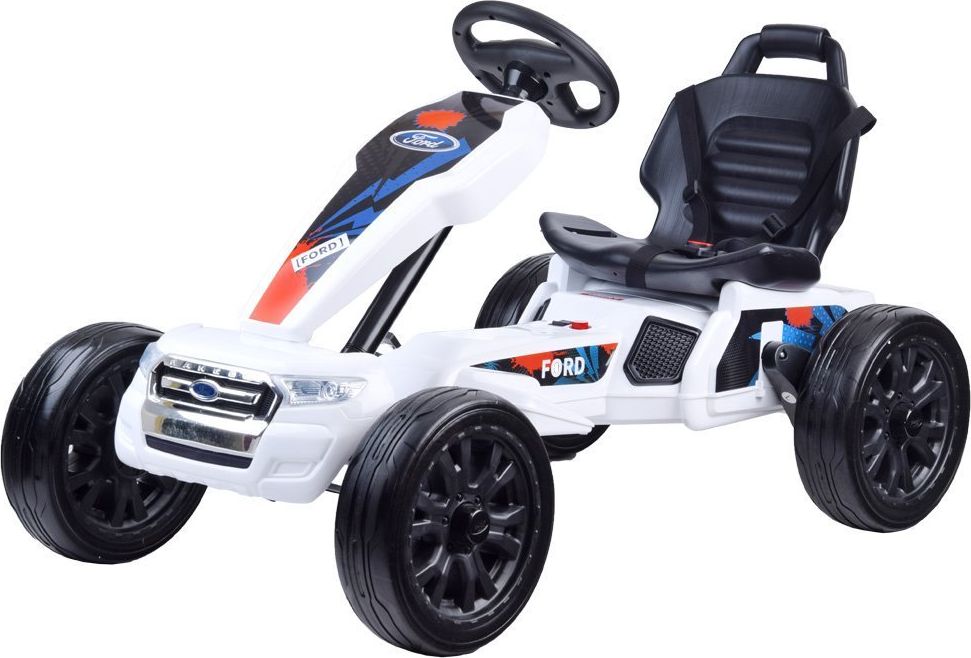 Mamido  Dětská elektrická motokára Ford bílá  J-PA0211/BIL - obrázek 1