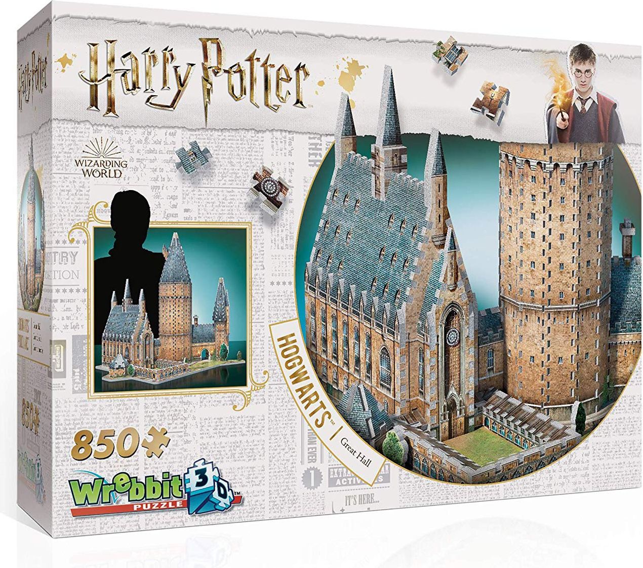 WREBBIT 3D puzzle Harry Potter: Bradavice, Velká síň 850 dílků - obrázek 1