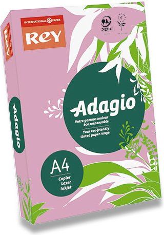 Rey Barevný papír Adagio růžový A4, 80 g, 500 listů - obrázek 1