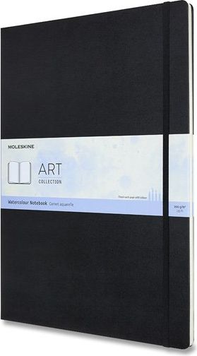 Moleskine Skicář Watercolour Notebook A3, černý 29,7 x 42 cm, 30 listů - obrázek 1