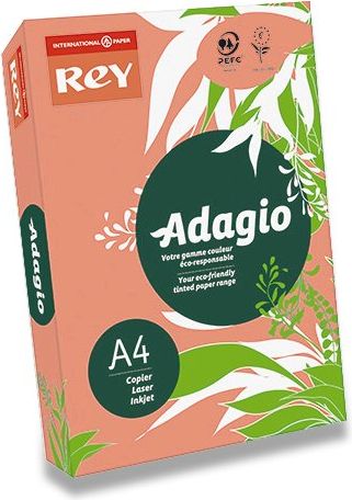 Rey Barevný papír Adagio broskvový A4, 80 g, 500 listů - obrázek 1