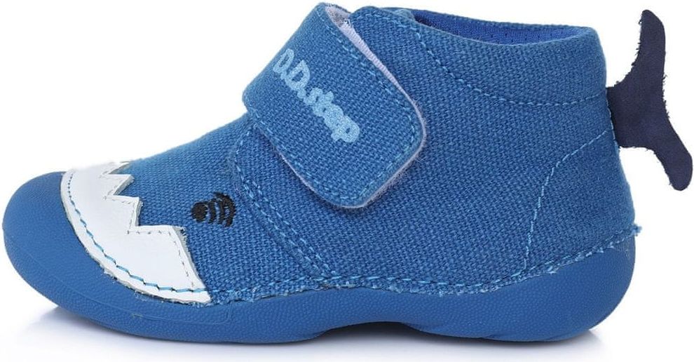 D-D-step chlapecká plátěná obuv C015-630 20 modrá - obrázek 1