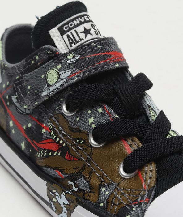 Chuck Taylor All Star Interstellar Dinos Tenisky dětské Converse | Černá Vícebarevná | Chlapecké | 21 - obrázek 5