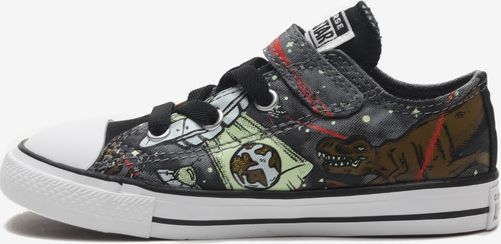 Chuck Taylor All Star Interstellar Dinos Tenisky dětské Converse | Černá Vícebarevná | Chlapecké | 20 - obrázek 3