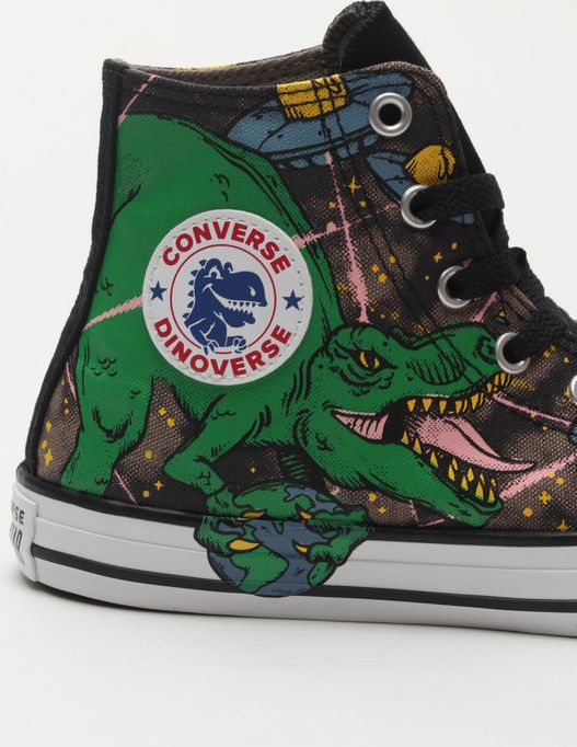 Chuck Taylor All Star Interstellar Dinos Tenisky dětské Converse | Černá Vícebarevná | Chlapecké | 34 - obrázek 6
